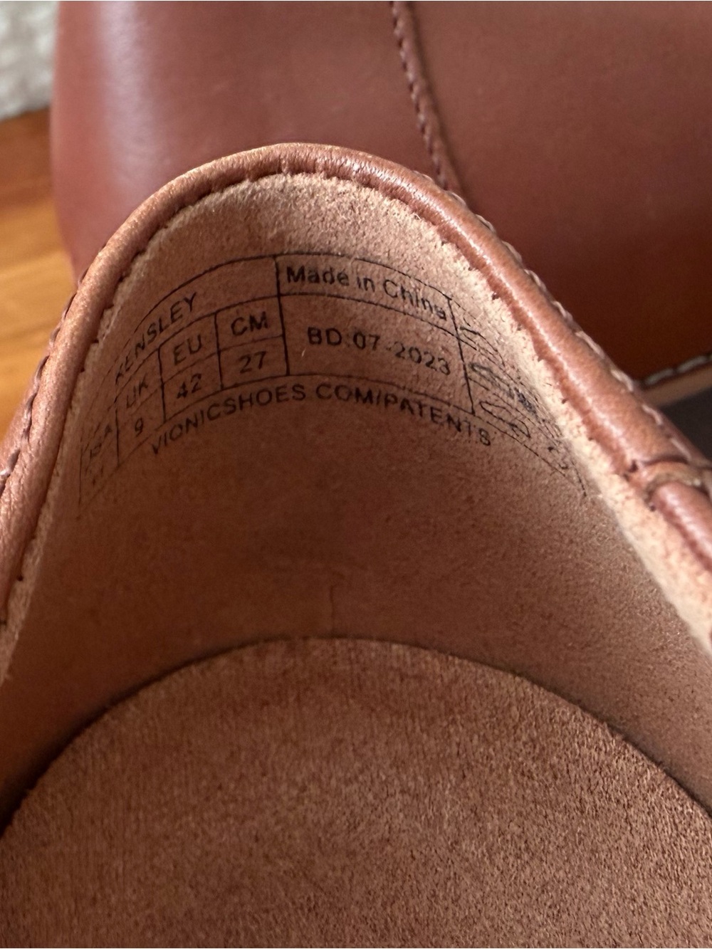 Vionic Kensley Women’s Size 11 Brown Leather Loafers Slip On Lug Sole Comfort - Picture 6 of 8